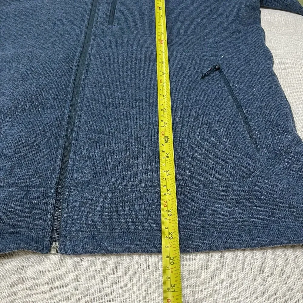 The North Face Fleece Jacket Mens XL Blue Full Zip High Pile Outdoor Hiking Soft